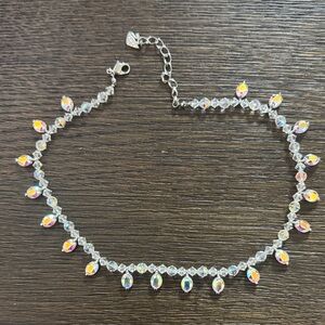 Swarovski aurora borealis AB iridescent necklace